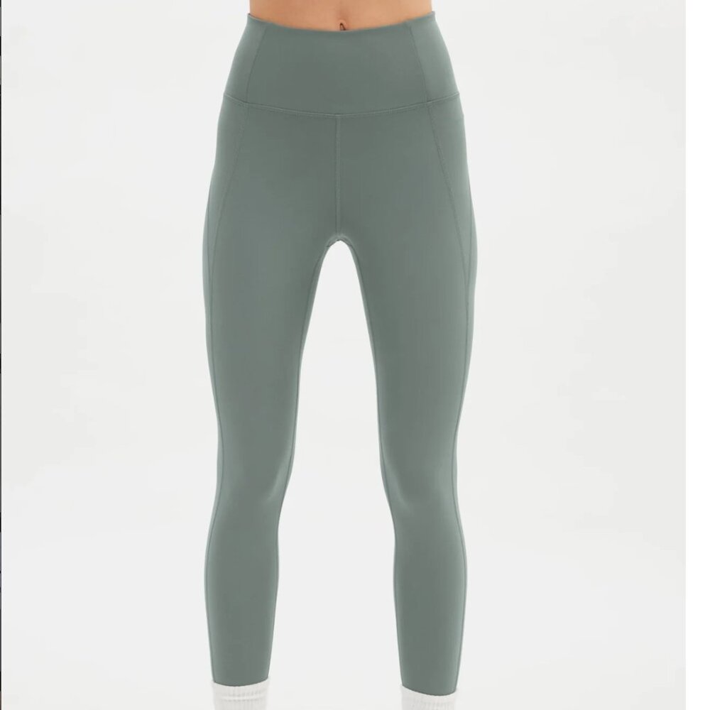 Girlfriend Collective Compressive High-Rise Legging in Agave size S